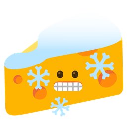 cheese wedge and cold face