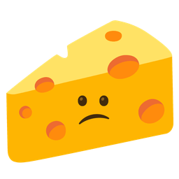 cheese wedge and confused face