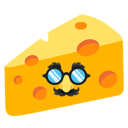 cheese wedge and disguised face