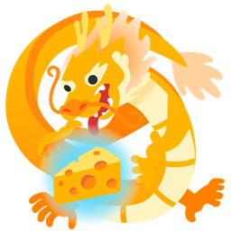 cheese wedge and dragon