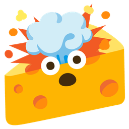 cheese wedge and exploding head