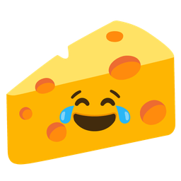 Cheese wedge and Face with tears of joy