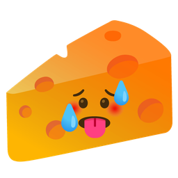 cheese wedge and hot face