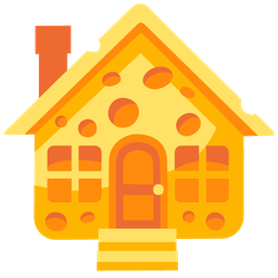 cheese wedge and house