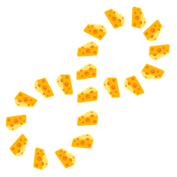 cheese wedge and infinity