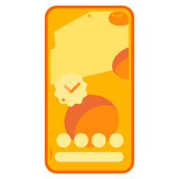 cheese wedge and mobile phone