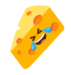 Cheese wedge and Rolling on the floor laughing