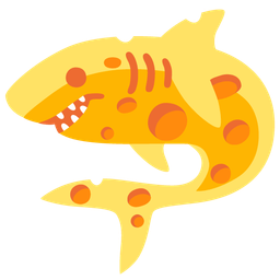 cheese wedge and shark