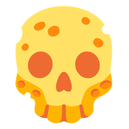 cheese wedge and skull