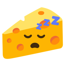 cheese wedge and sleeping face