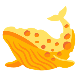 cheese wedge and spouting whale