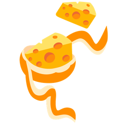 cheese wedge and tangerine