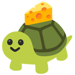 cheese wedge and turtle