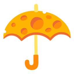cheese wedge and umbrella