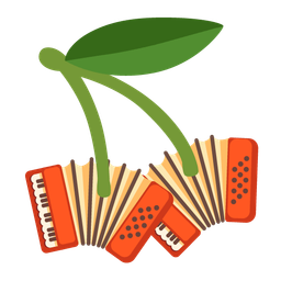 cherries and accordion