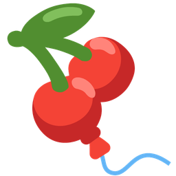 cherries and balloon