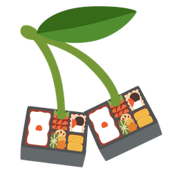cherries and bento box