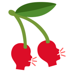 cherries and busts in silhouette