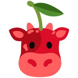 cherries and cow face
