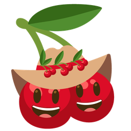 cherries and cowboy hat face