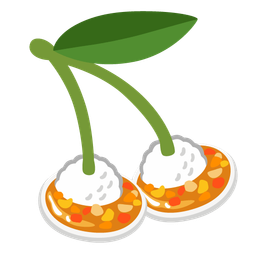 cherries and curry rice