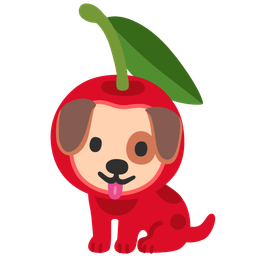 cherries and dog face