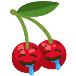 cherries and drooling face