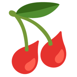 cherries and drop of blood