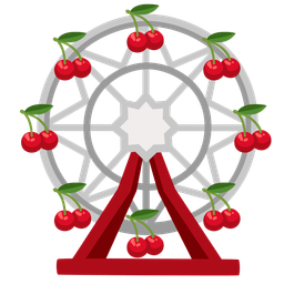 cherries and ferris wheel