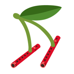 cherries and flute