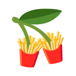 cherries and french fries