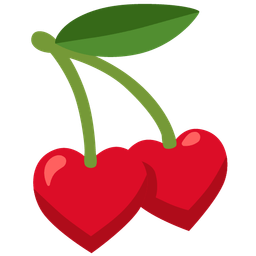 cherries and heart suit