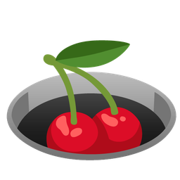 cherries and hole