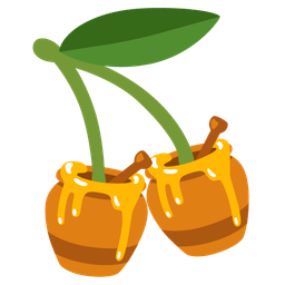 cherries and honey pot