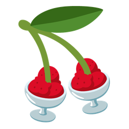 cherries and ice cream