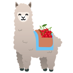 cherries and llama