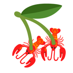 cherries and lobster