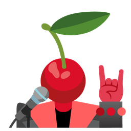 cherries and microphone