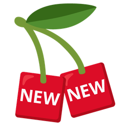 cherries and NEW button