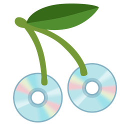 cherries and optical disk