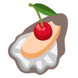 cherries and oyster