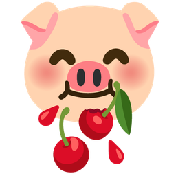 cherries and pig face