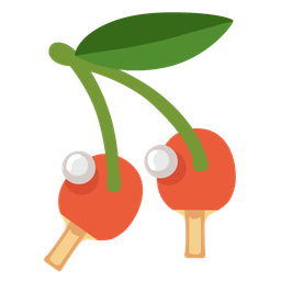 cherries and ping pong