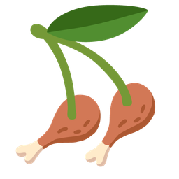 cherries and poultry leg