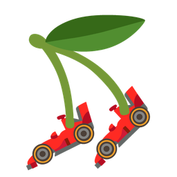 cherries and racing car