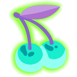 cherries and radioactive