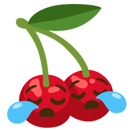 cherries and sleepy face
