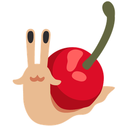 cherries and snail