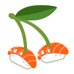 cherries and sushi