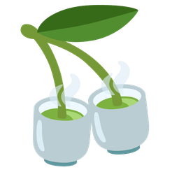 cherries and teacup without handle